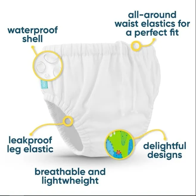 2-in-1 Swim Diaper & Training Pants Mermaid Zoe Medium