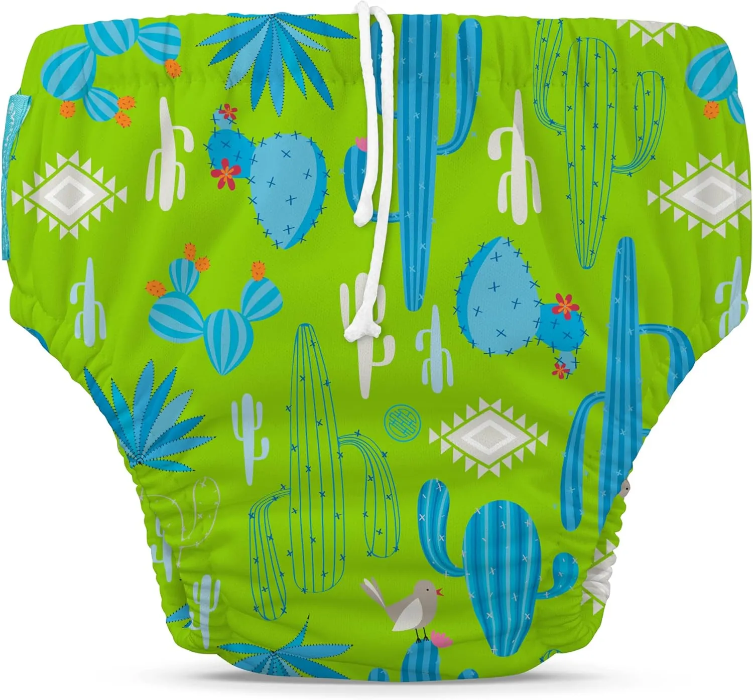 2-in-1 Swim Diaper & Training Pants w/snaps Cactus Azul Large