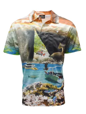 Adult Short Sleeve Camping Fishing Shirt - Maggie  Island