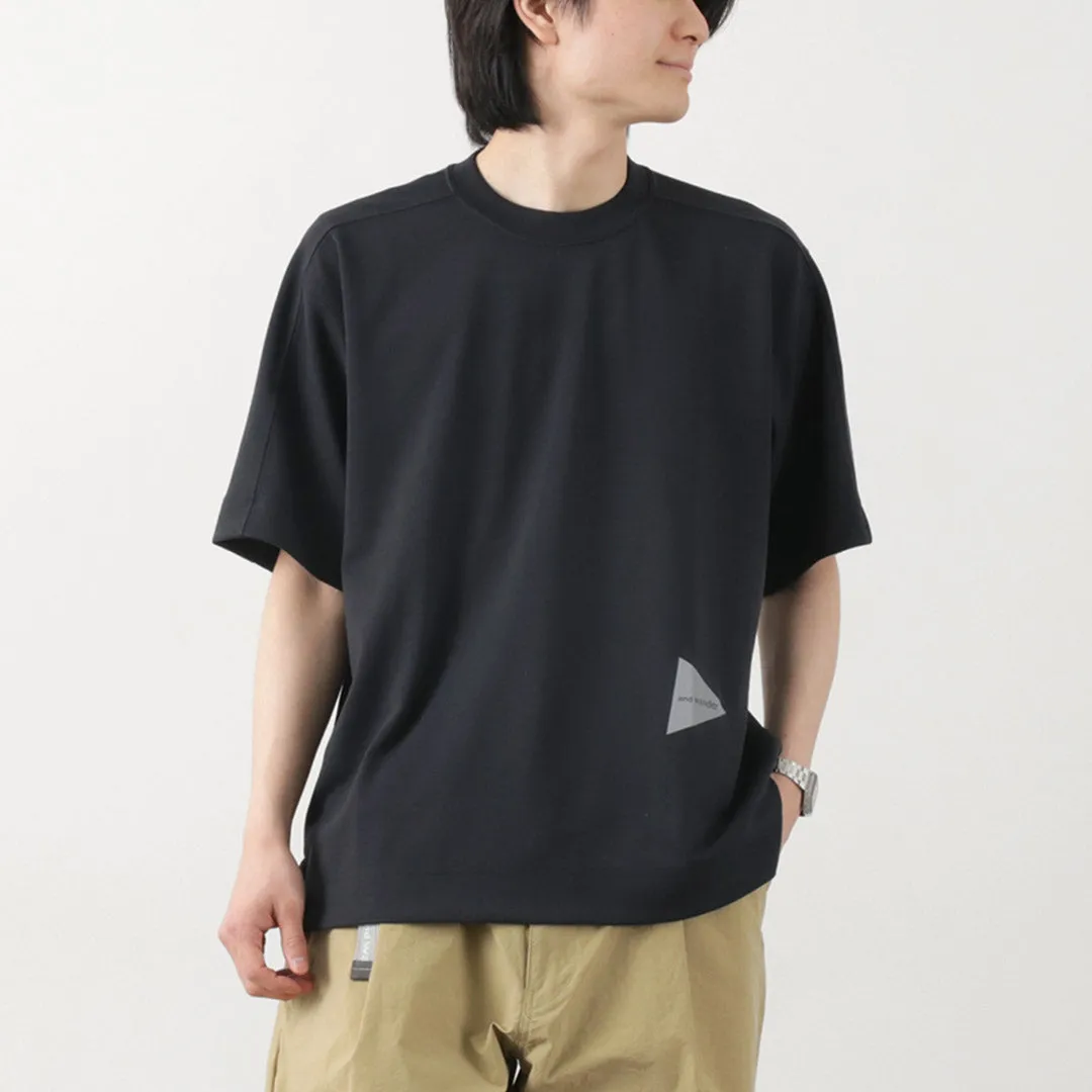 AND WANDER / UV-cut dry short sleeve t-shirt