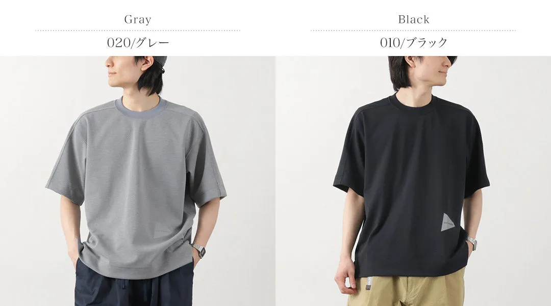 AND WANDER / UV-cut dry short sleeve t-shirt