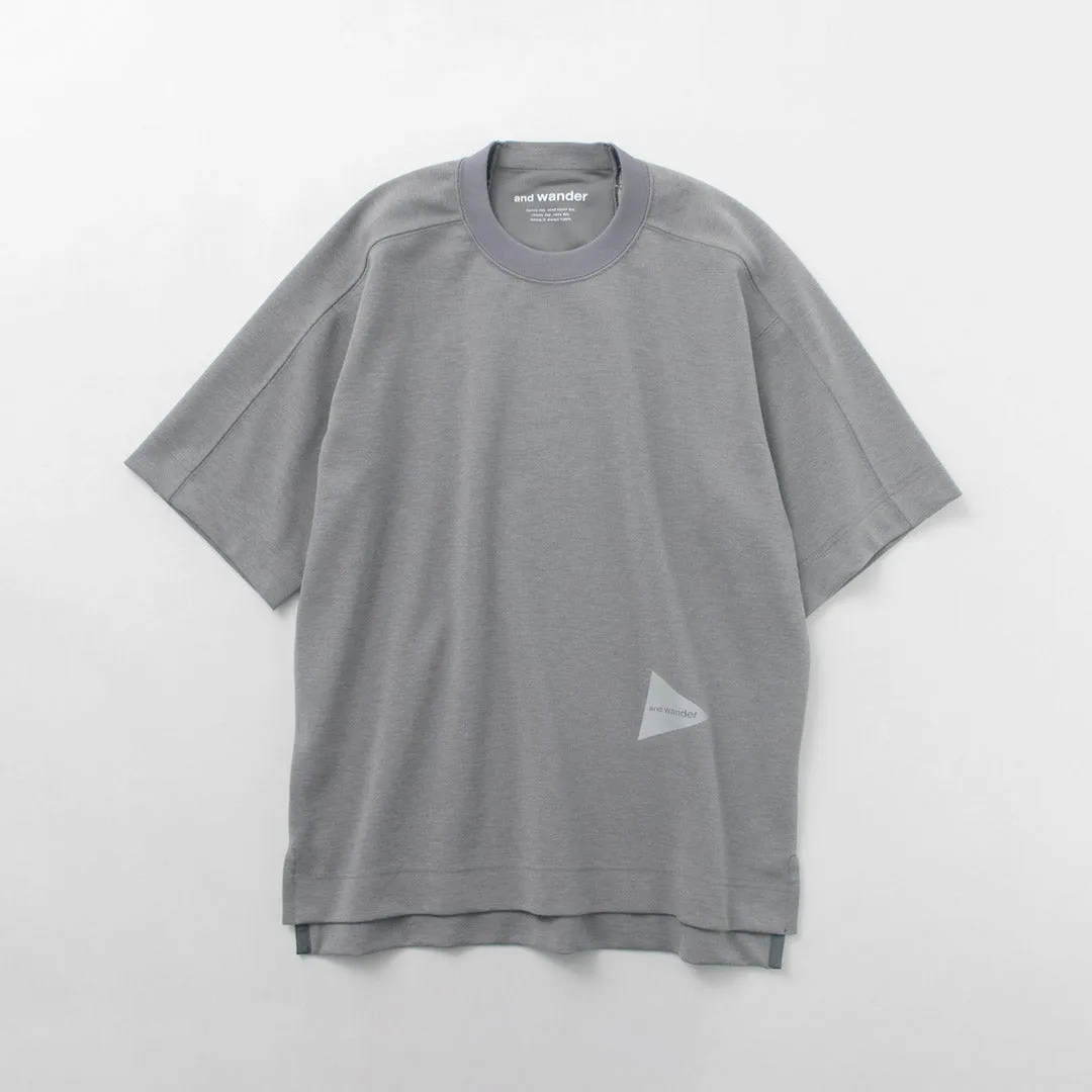 AND WANDER / UV-cut dry short sleeve t-shirt