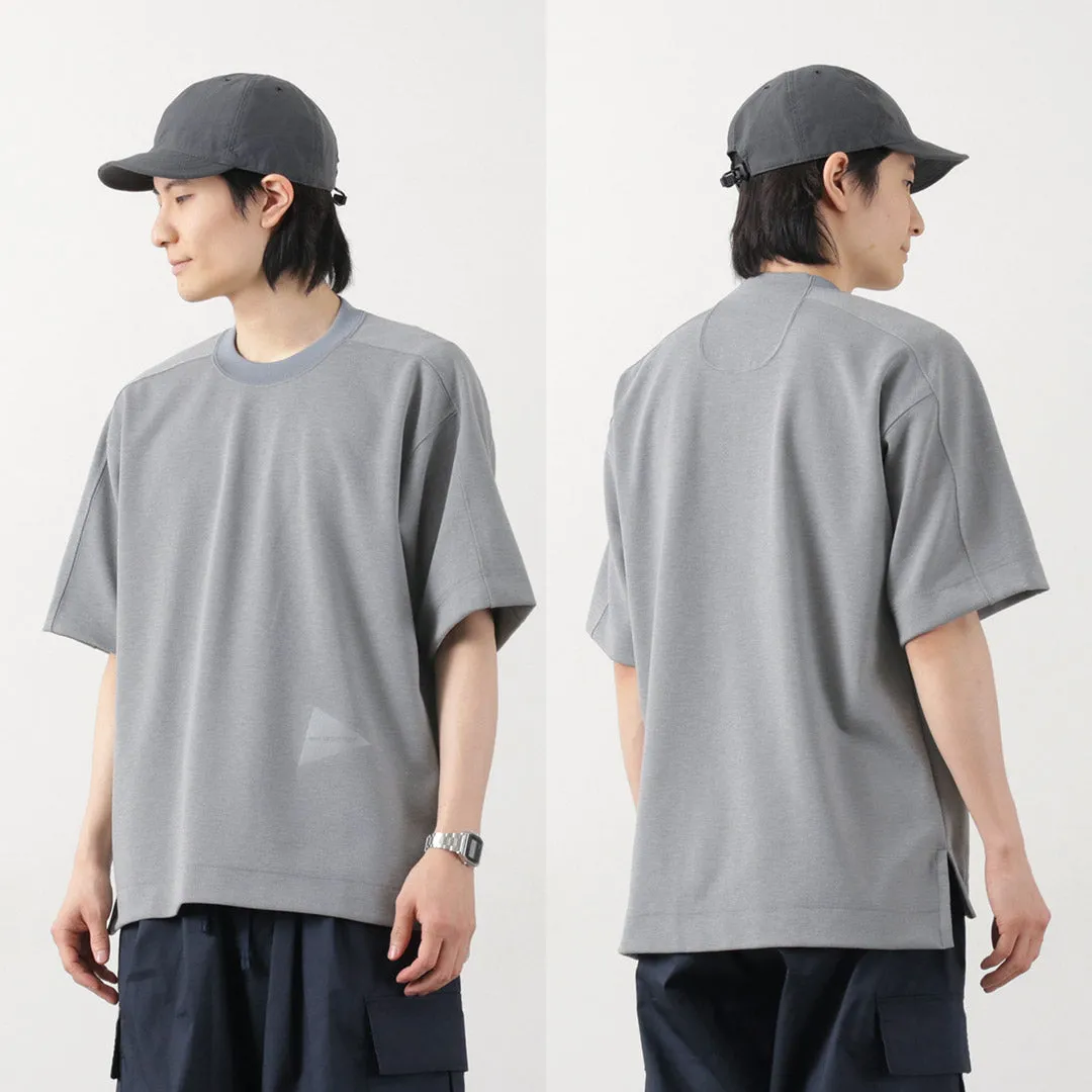 AND WANDER / UV-cut dry short sleeve t-shirt