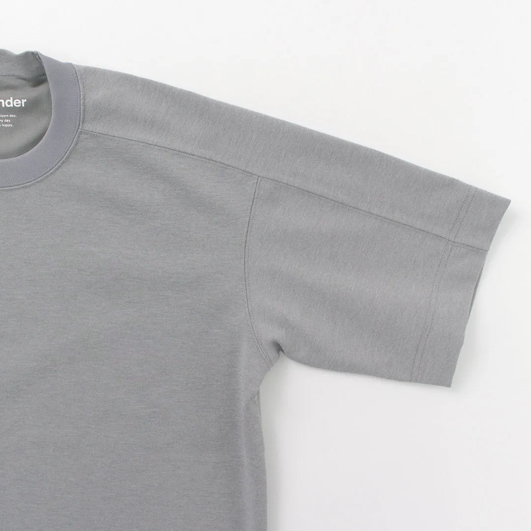 AND WANDER / UV-cut dry short sleeve t-shirt