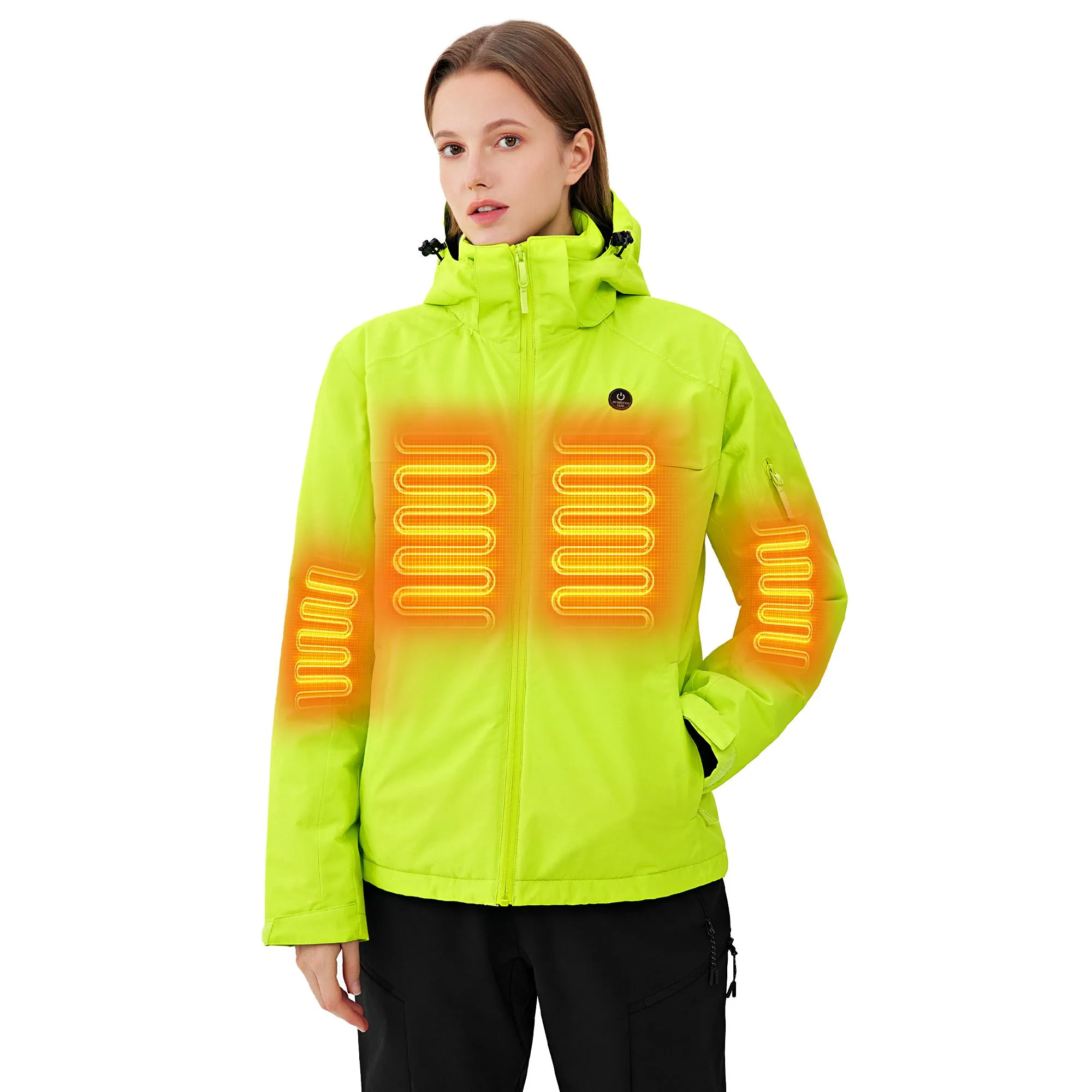 ANTARCTICA GEAR Heated Jacket, Ski Jacket Coat For Women Winter Coat