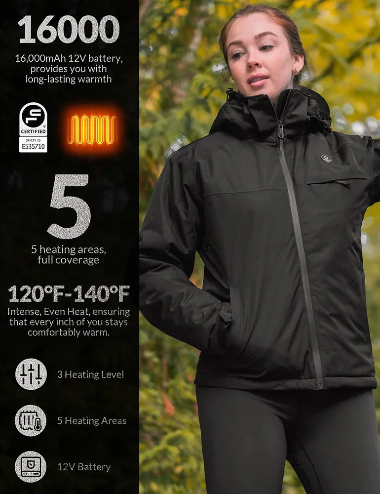 ANTARCTICA GEAR Heated Jacket, Ski Jacket Coat For Women Winter Coat