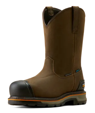 Ariat Boots, 10 Inch Stump Jumper Pull-On BOA Waterproof Composite Toe Work Boot, 10048061,  IRON COFFEE