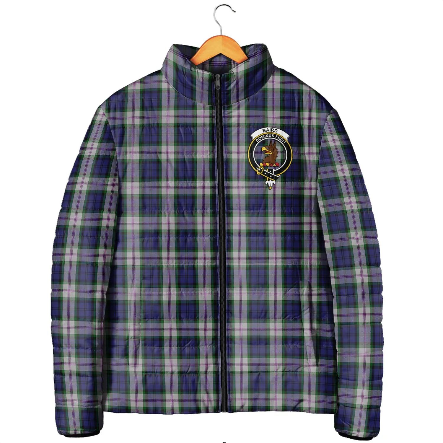 Baird Dress Tartan Padded Jacket with Family Crest