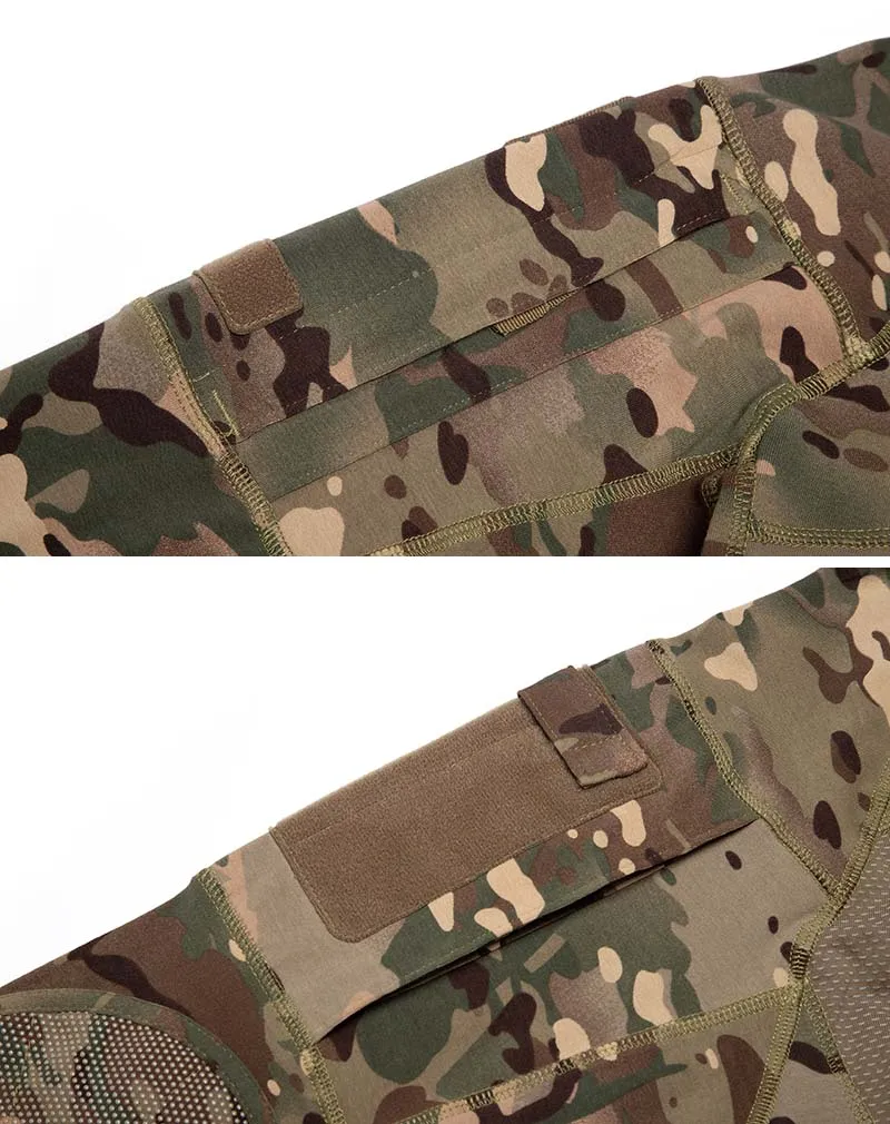 Camouflage Cotton Tactical Combat T Shirt