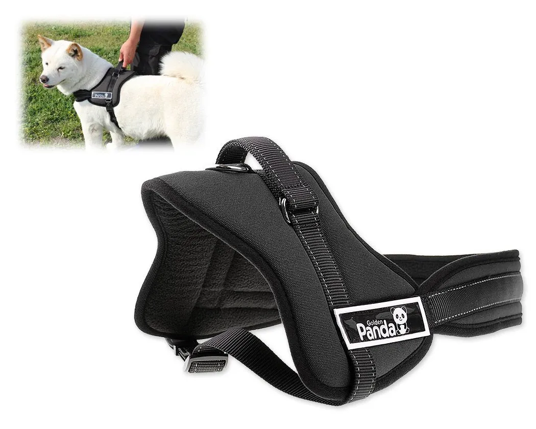 Canvas Series Pet Dog Harness for Outdoor Hiking Walking