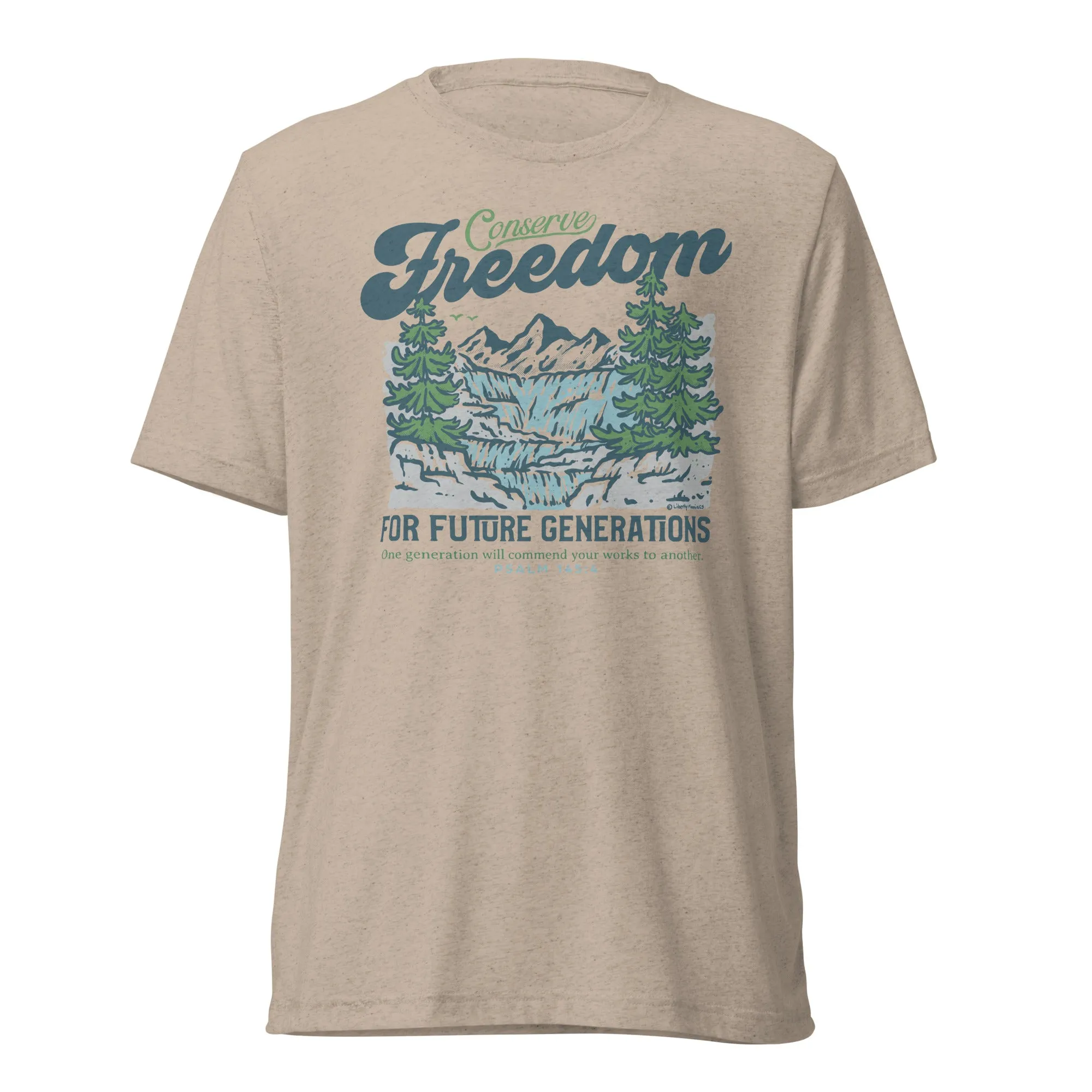 Conserve Freedom for Future Generations Tri-Blend T-Shirt