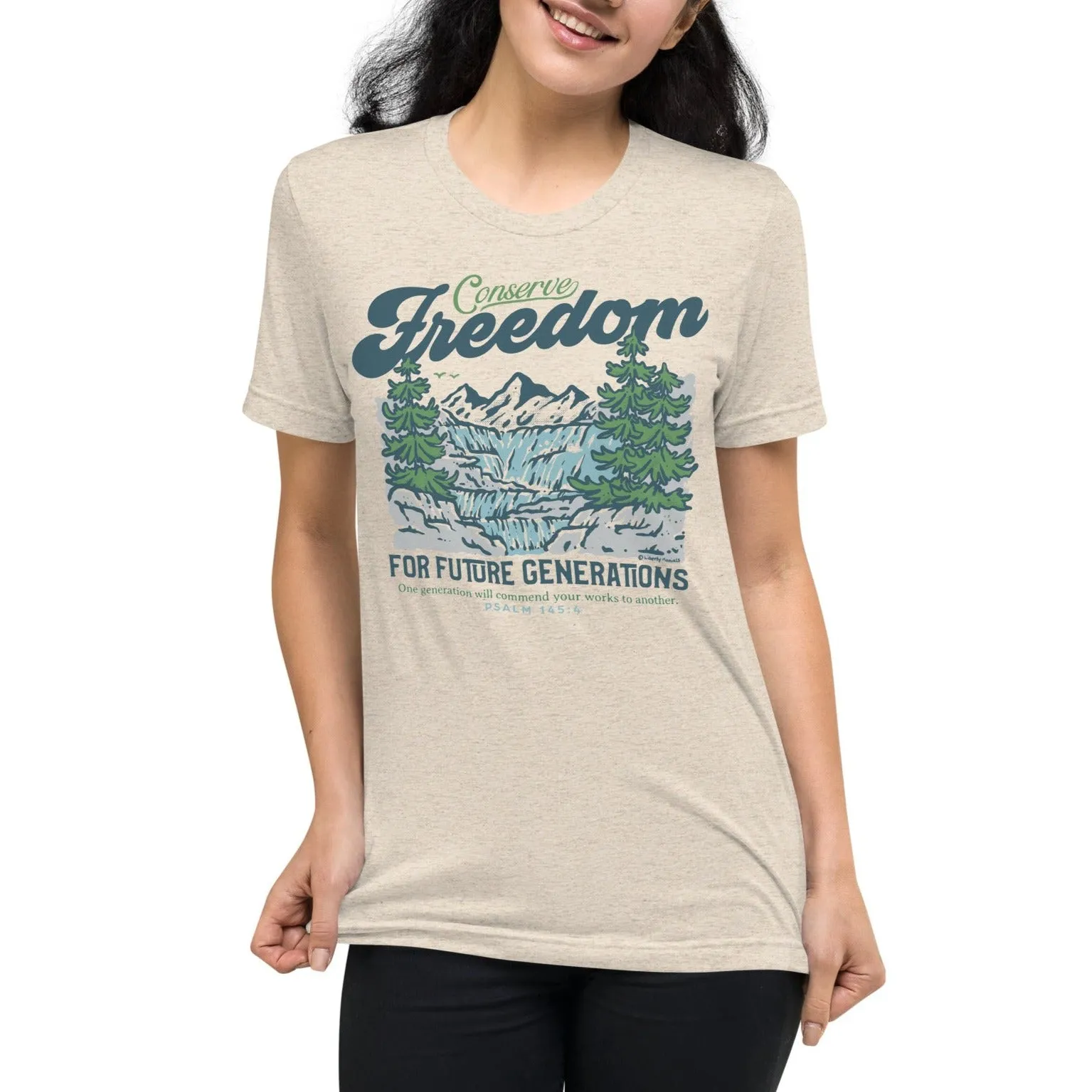 Conserve Freedom for Future Generations Tri-Blend T-Shirt