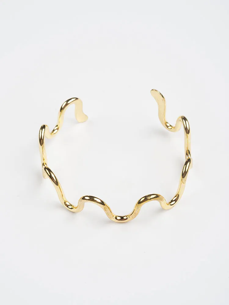 Curvy Cuff - Gold