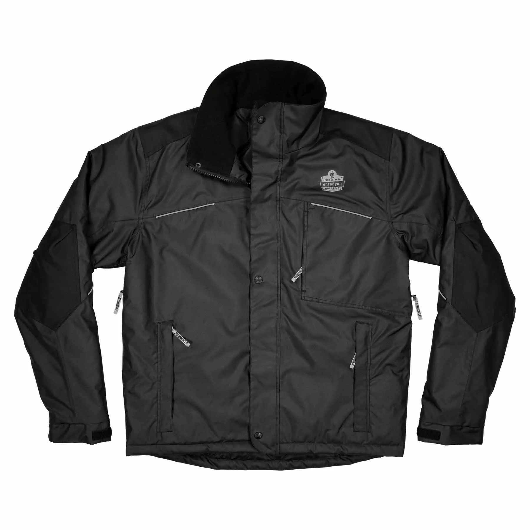 Ergodyne 41122 6467 S Black Winter Work Jacket - 300D Polyester Shell