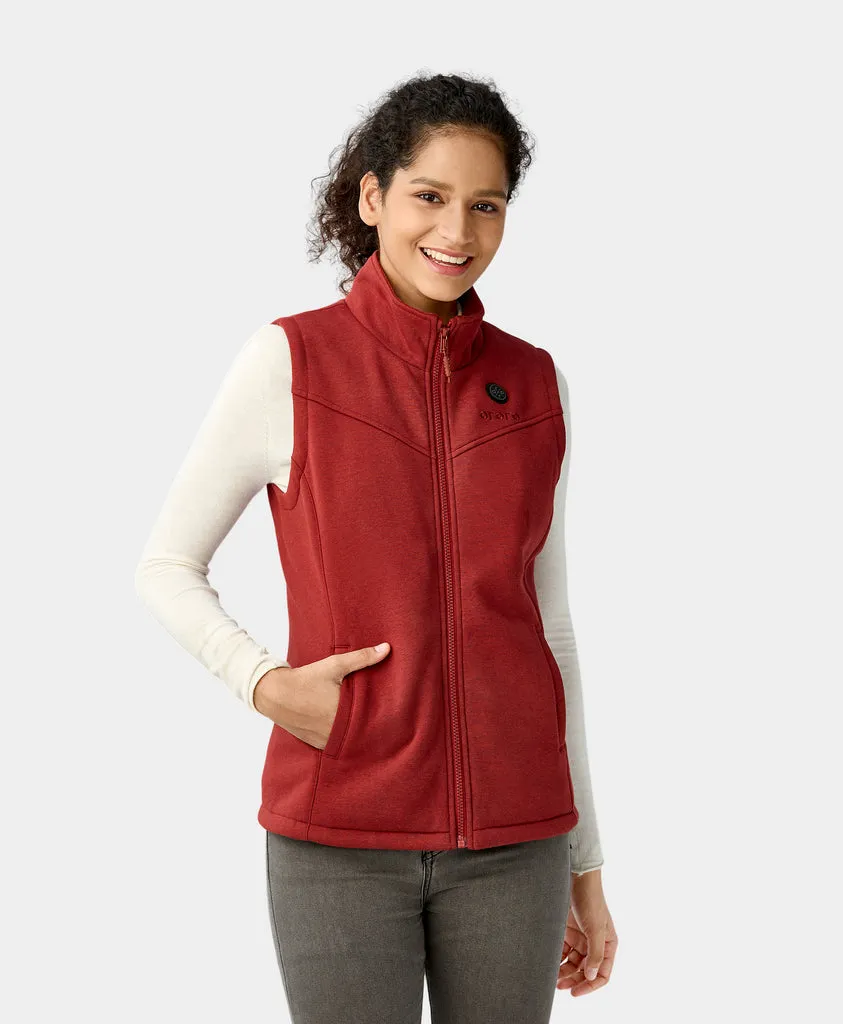 Final Sale - Women's Heated Fleece Vest - New Colors