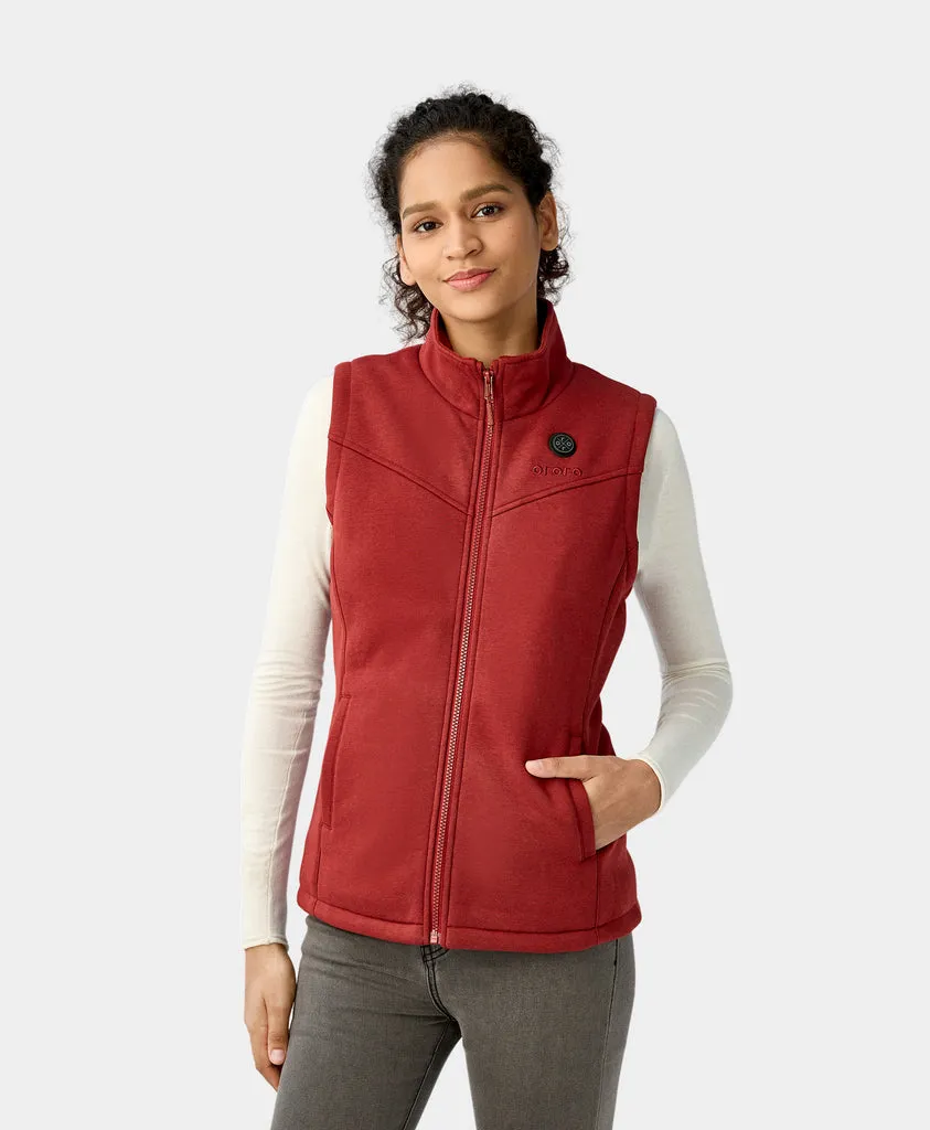 Final Sale - Women's Heated Fleece Vest - New Colors