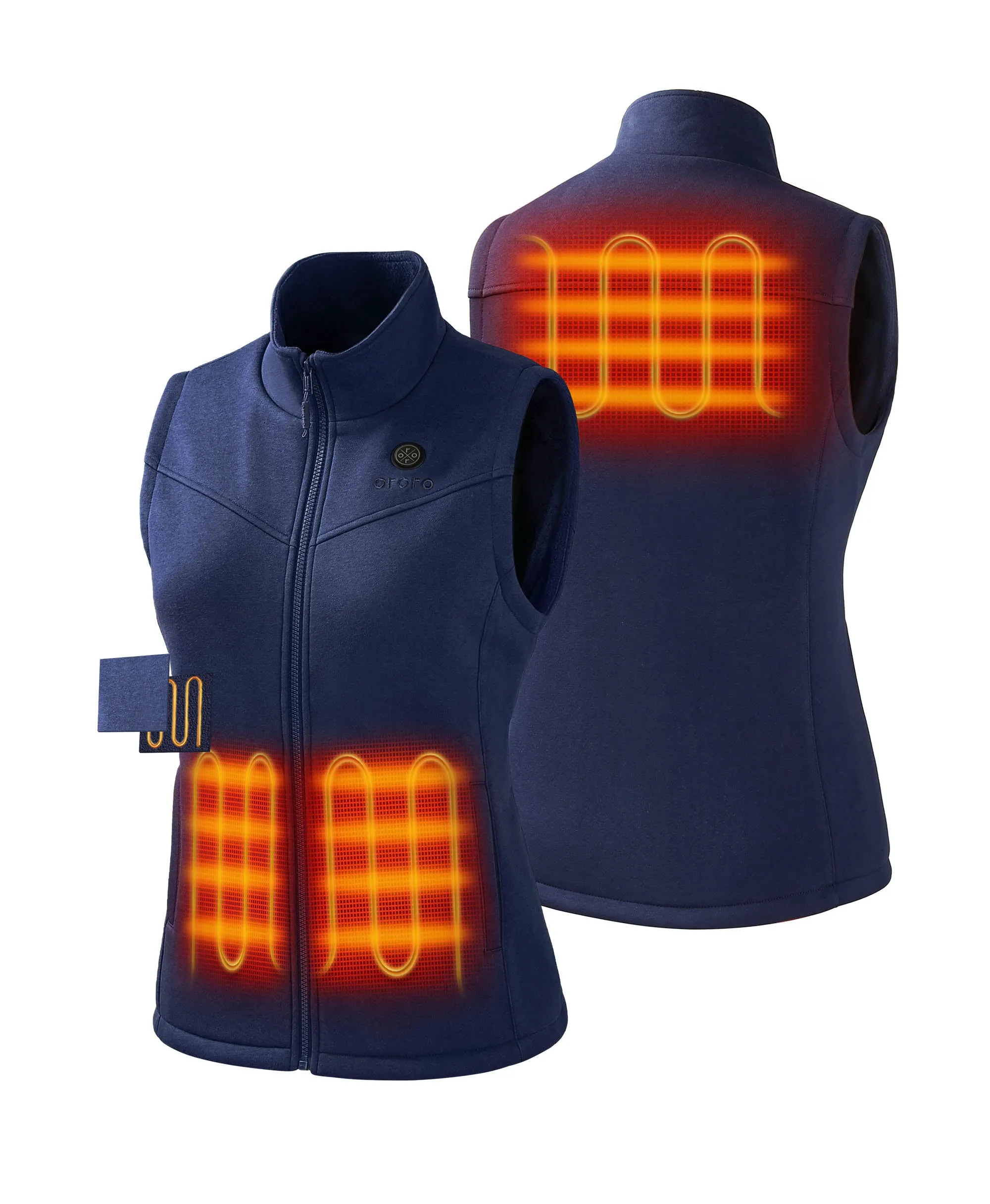 Final Sale - Women's Heated Fleece Vest - New Colors