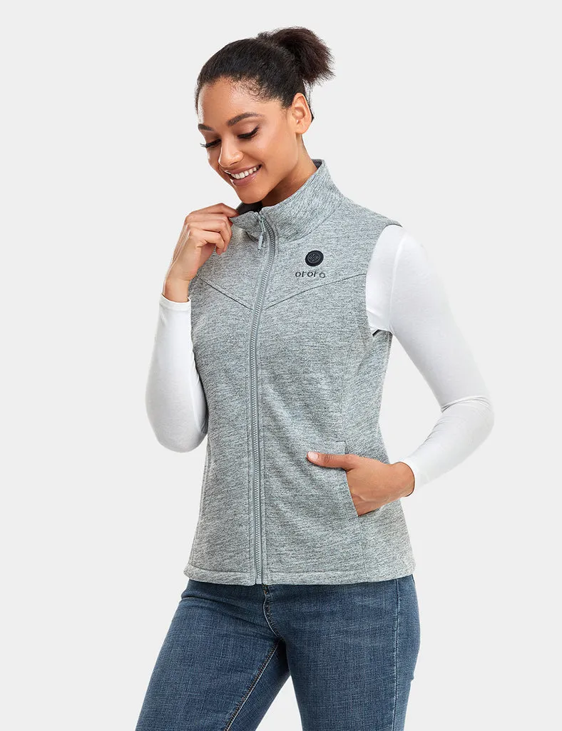 Final Sale - Women's Heated Fleece Vest - New Colors