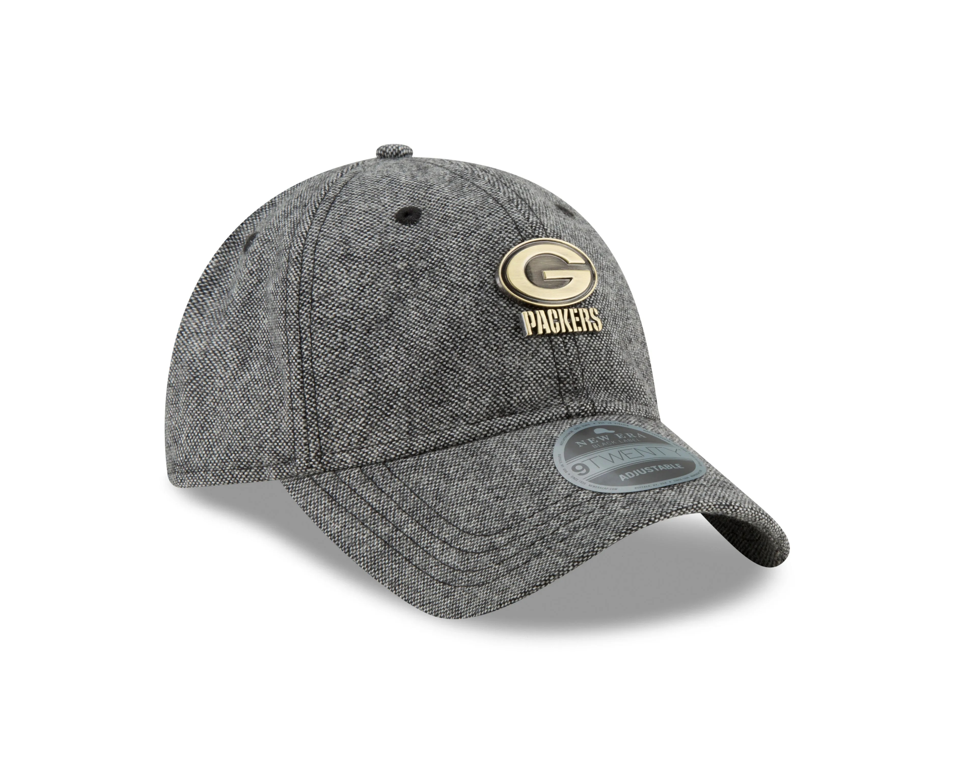 Green Bay Packers 9TWENTY Tweed Badge Strapback Cap