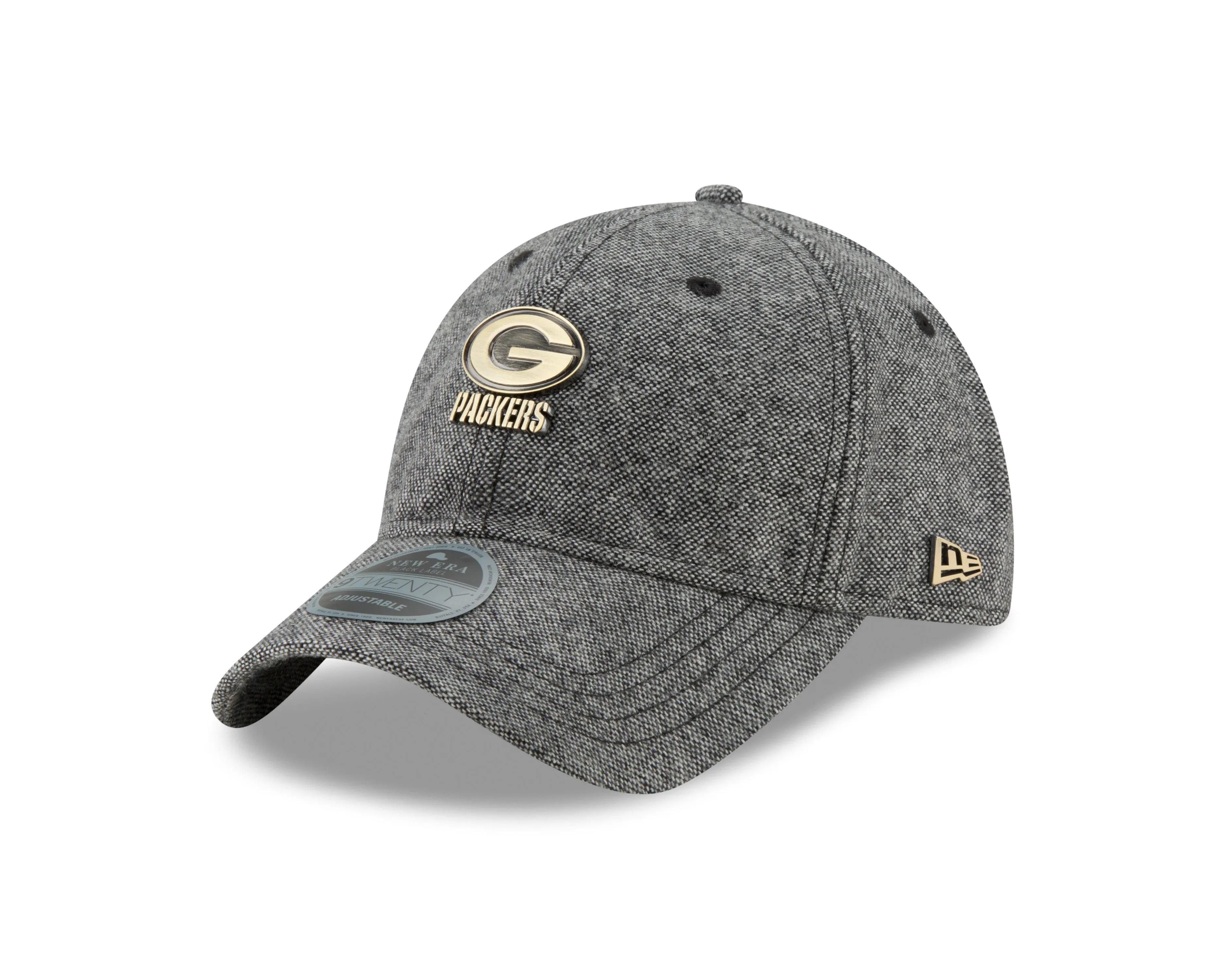 Green Bay Packers 9TWENTY Tweed Badge Strapback Cap