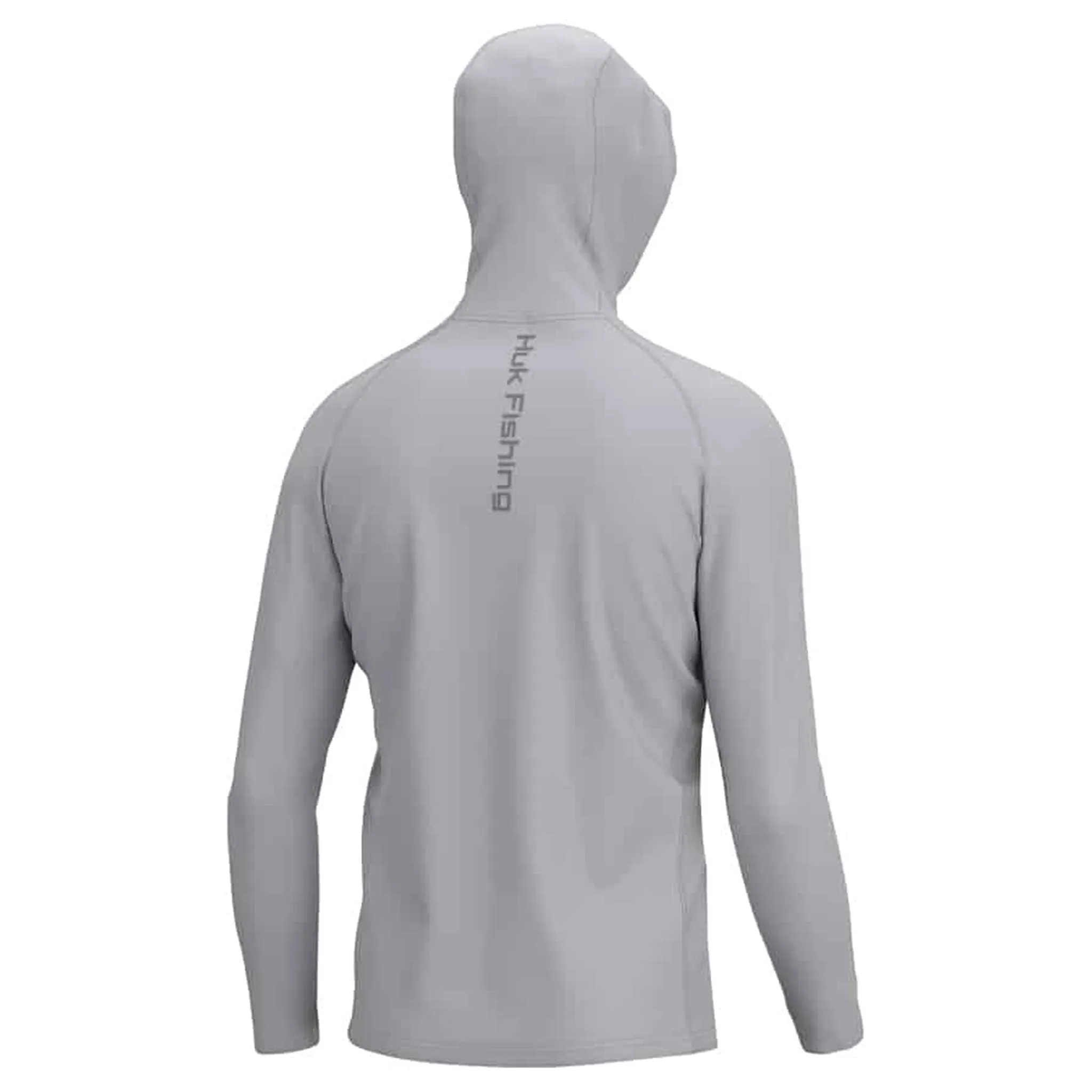 HUK Vented Pursuit Hoodie Harbor Mist Grey