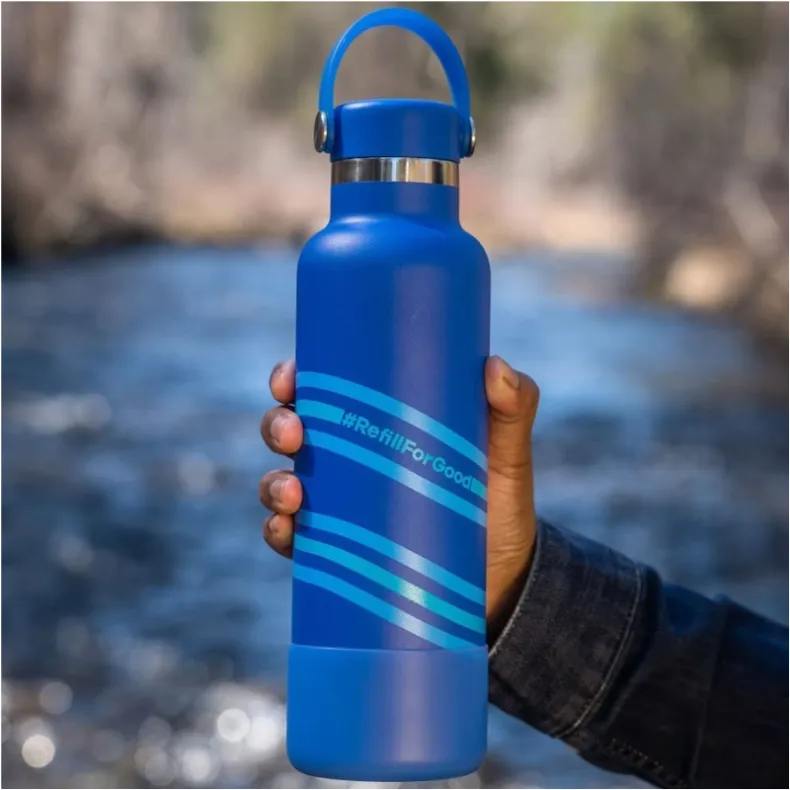 Hydro Flask 21 OZ Standard Mouth With Flex Cap And Boot Wave