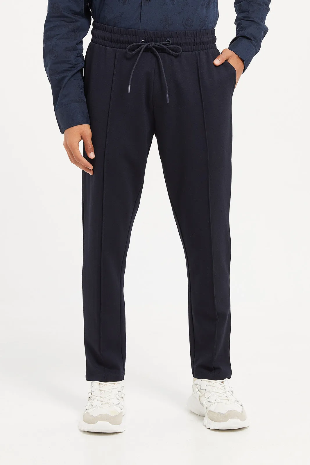 Men Navy Jogger Pant