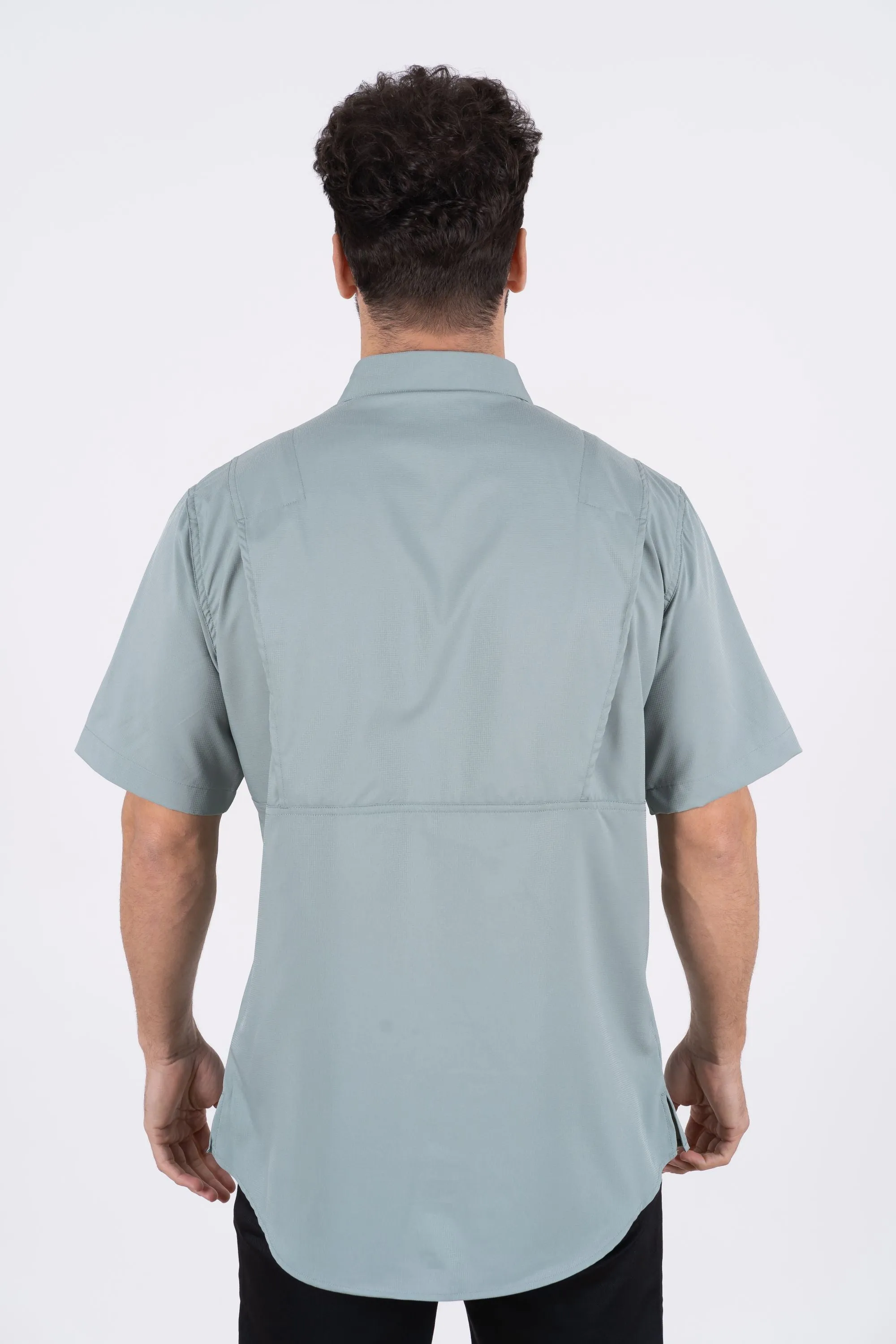 Men's Fishing Sage Short Sleeve Shirt