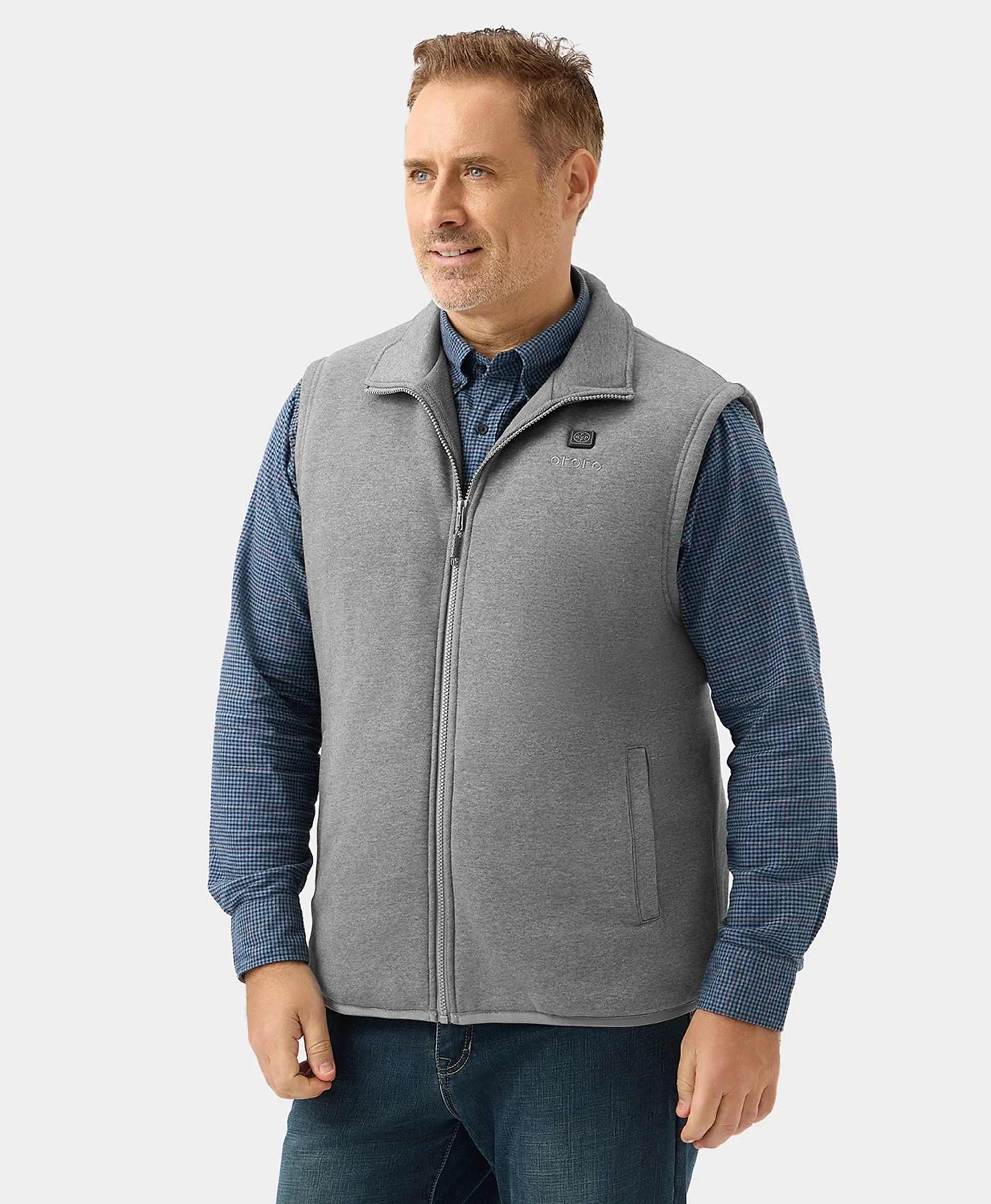 Men's Heated Fleece Vest - New Colors