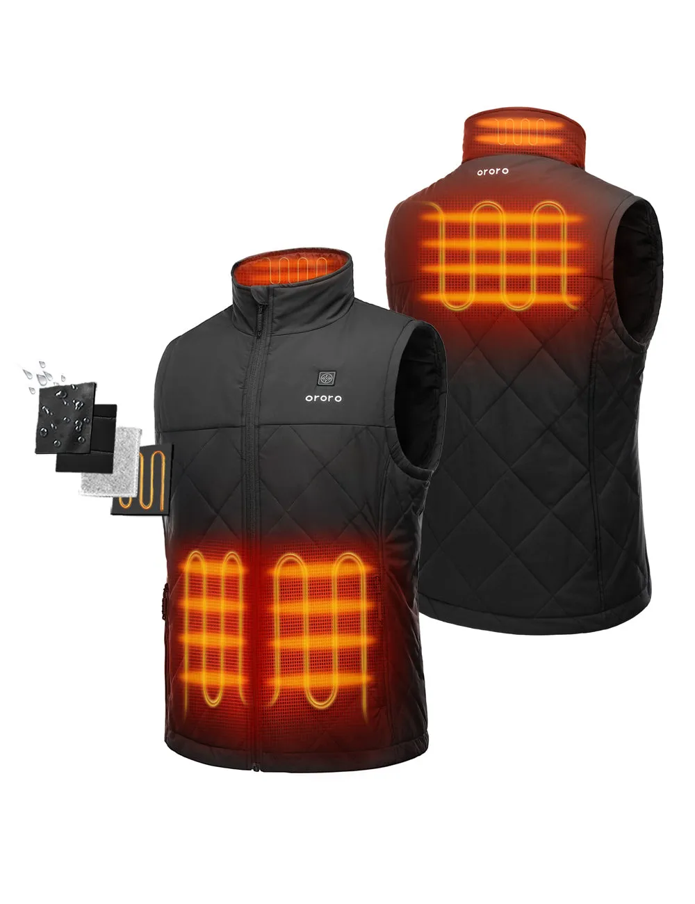 Men's Heated Quilted Vest (Apparel Only)