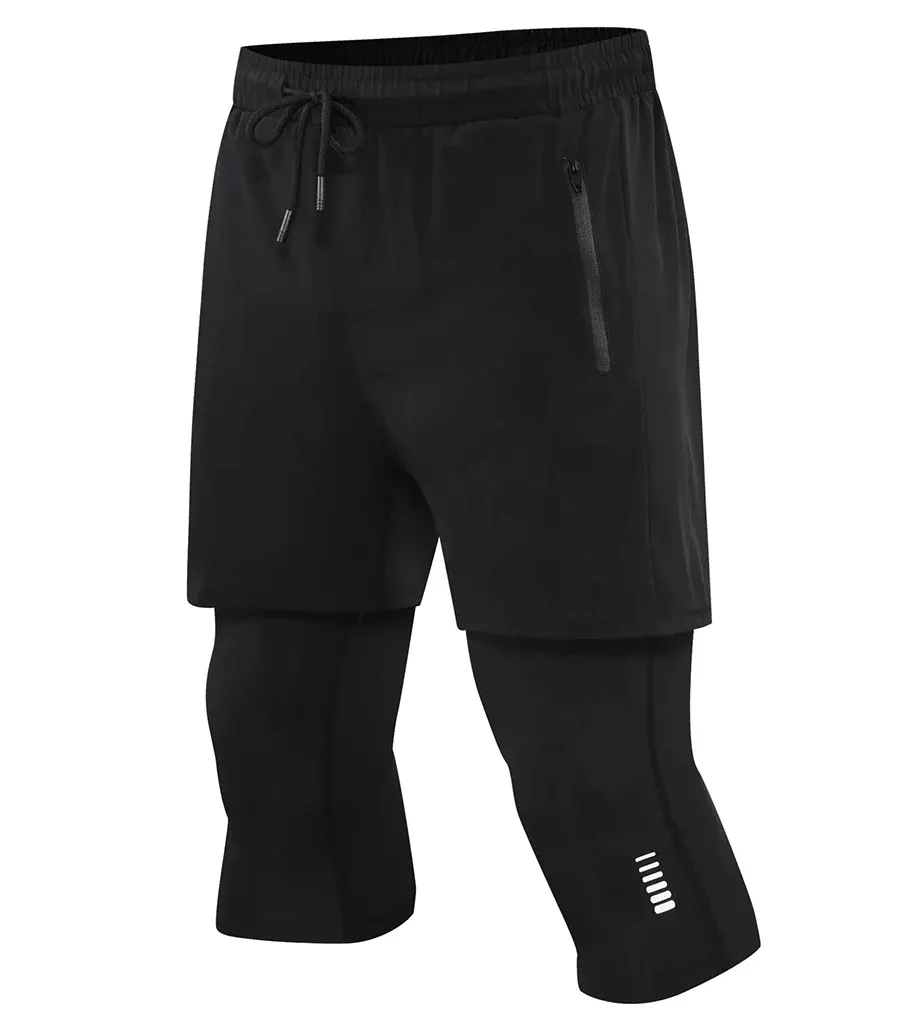 Men's Performance 2-in-1 Running Tight Shorts - SF2128