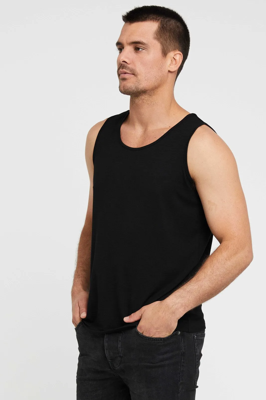 Men's Singlet - Black