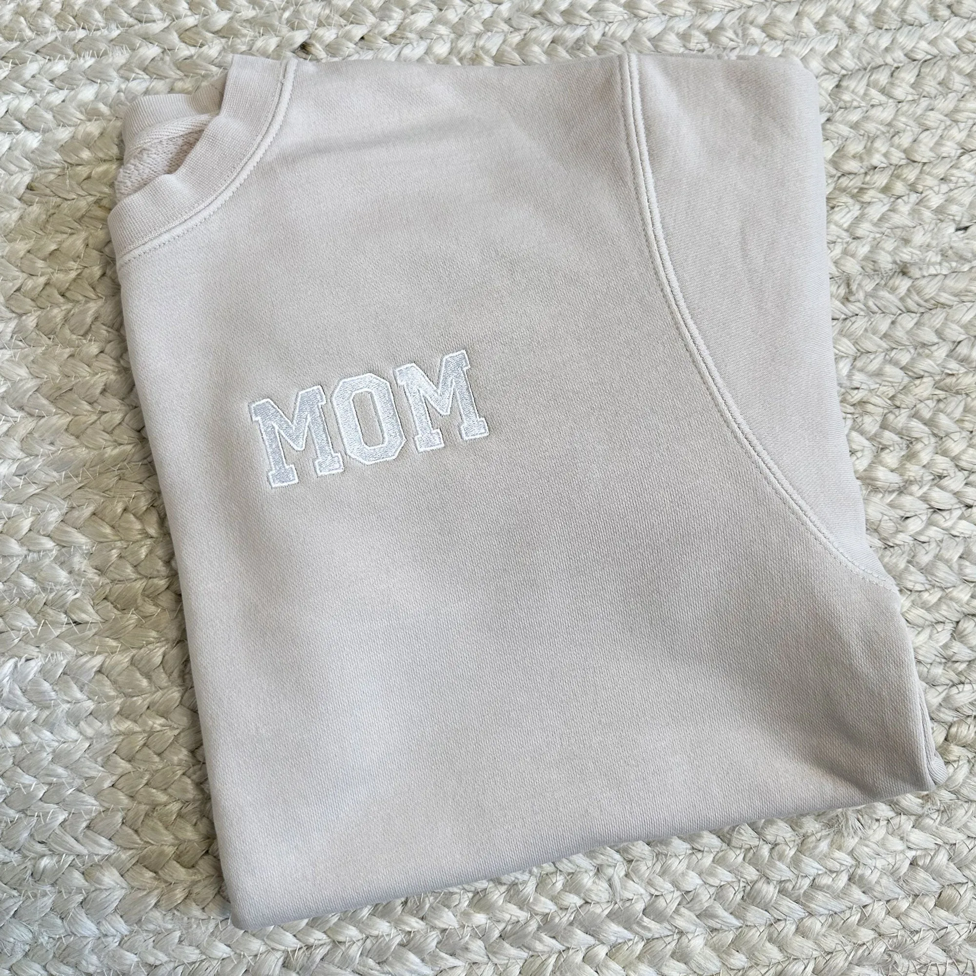 MOM Varsity Block Crewneck Sweatshirt