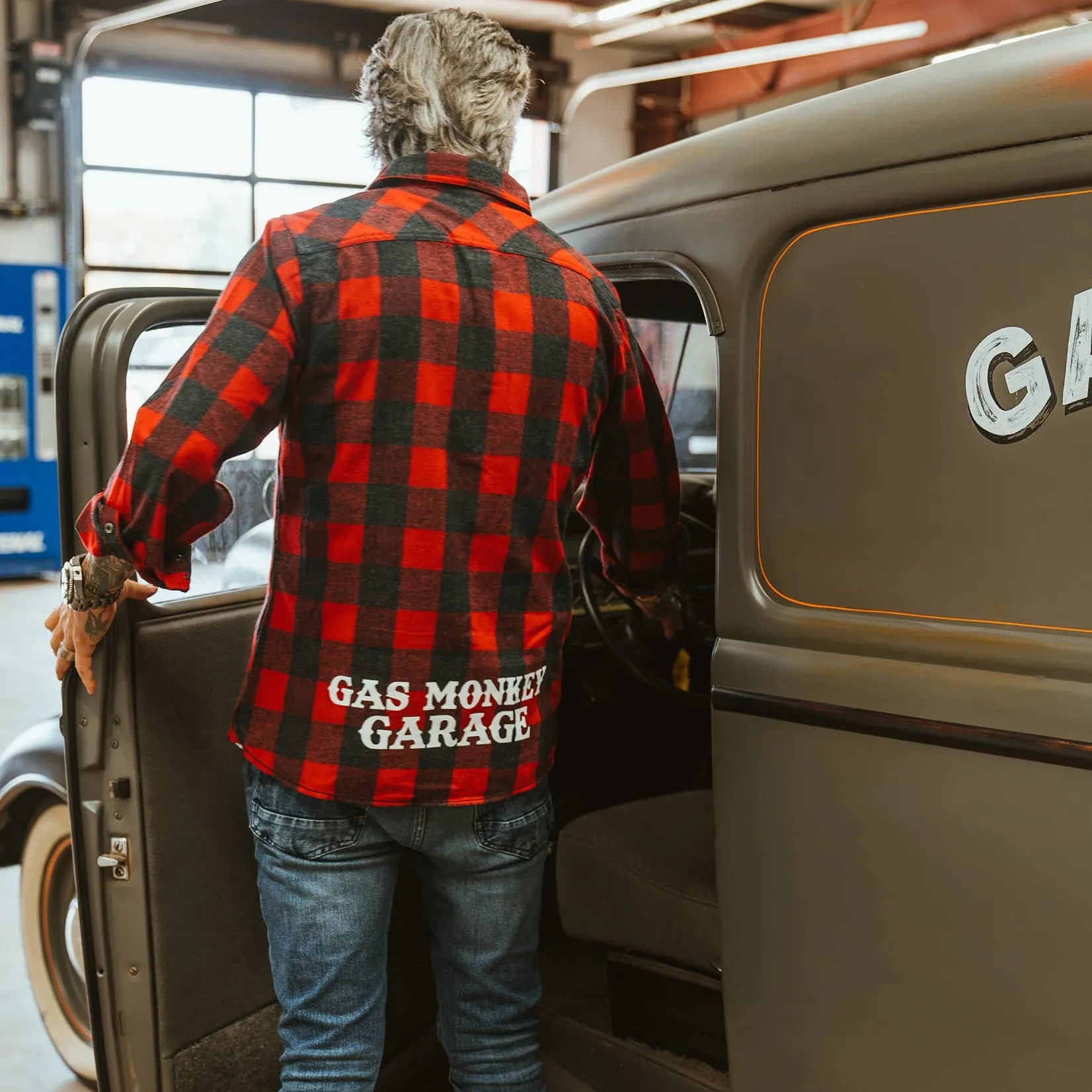 Monkey Bar Flannel - Red