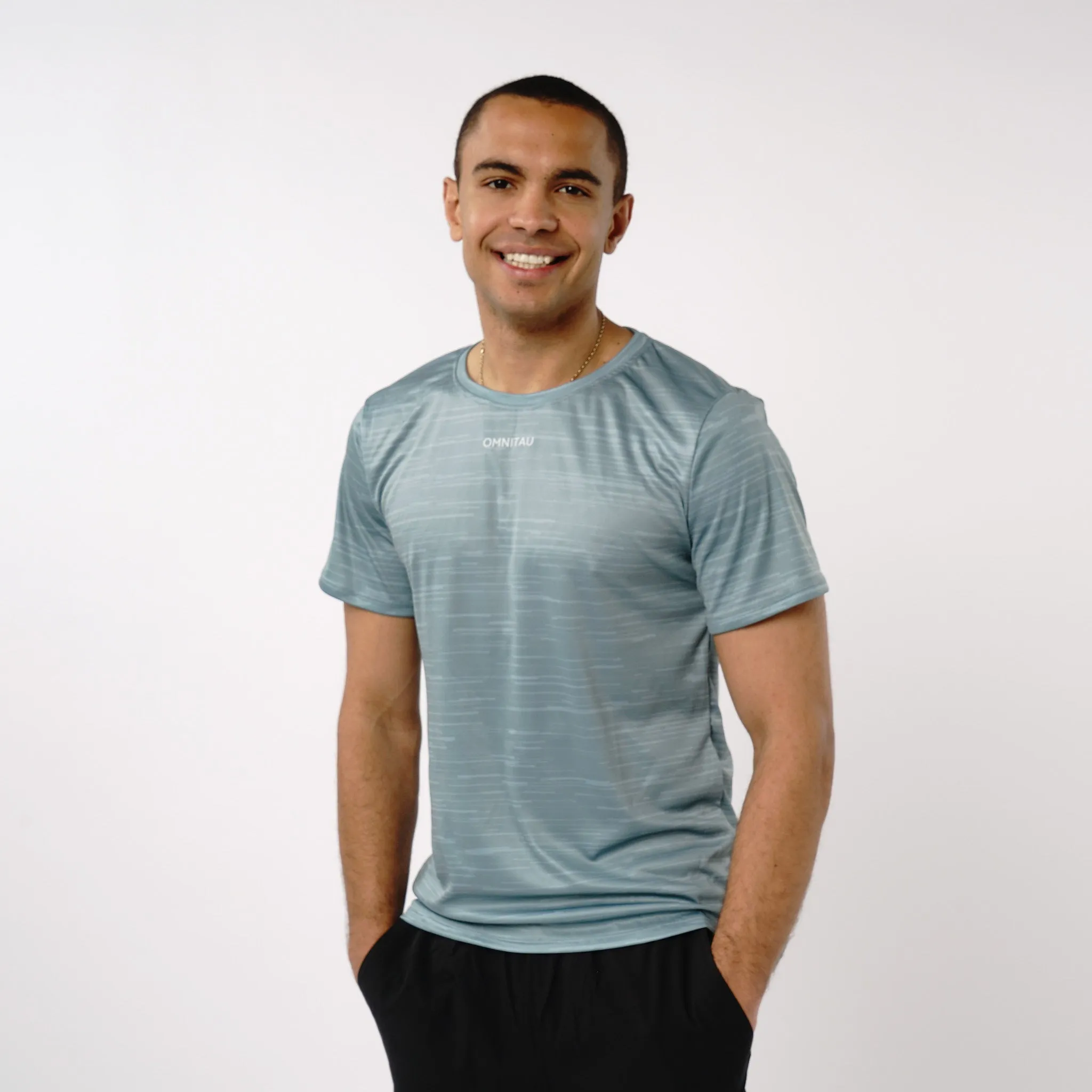 Omnitau Men's PriTech Phi Breathable Running T-Shirt - Kanga Green