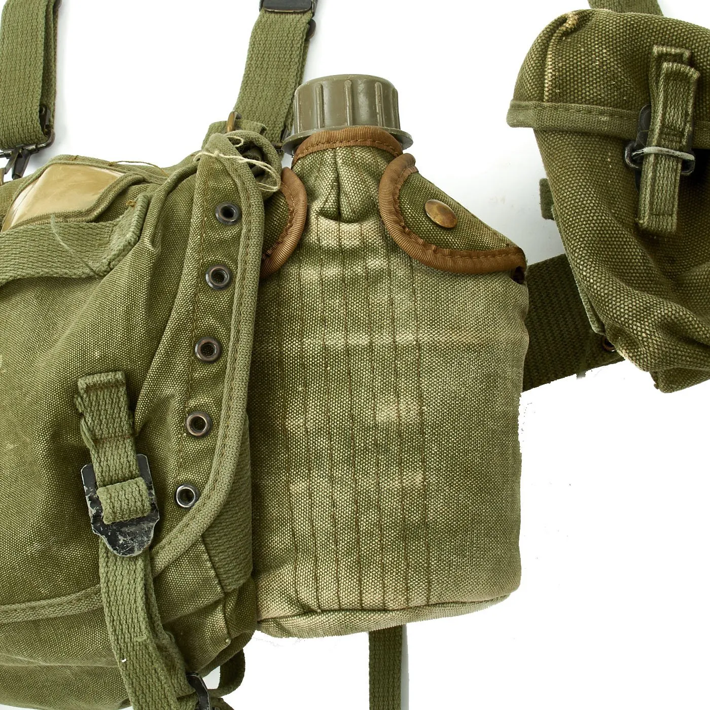 Original U.S. Vietnam War Infantryman Jungle Combat Uniform with Body Armor and M-56 Gear Set