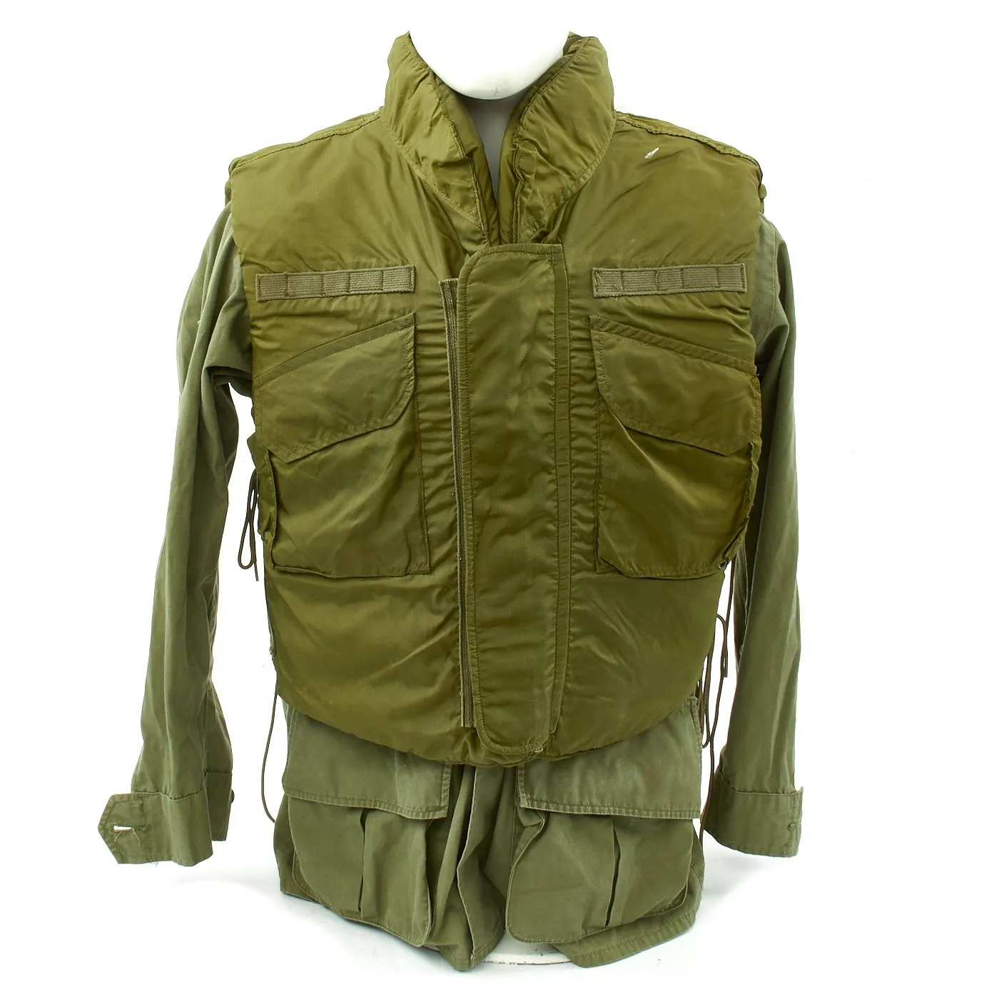 Original U.S. Vietnam War Infantryman Jungle Combat Uniform with Body Armor and M-56 Gear Set