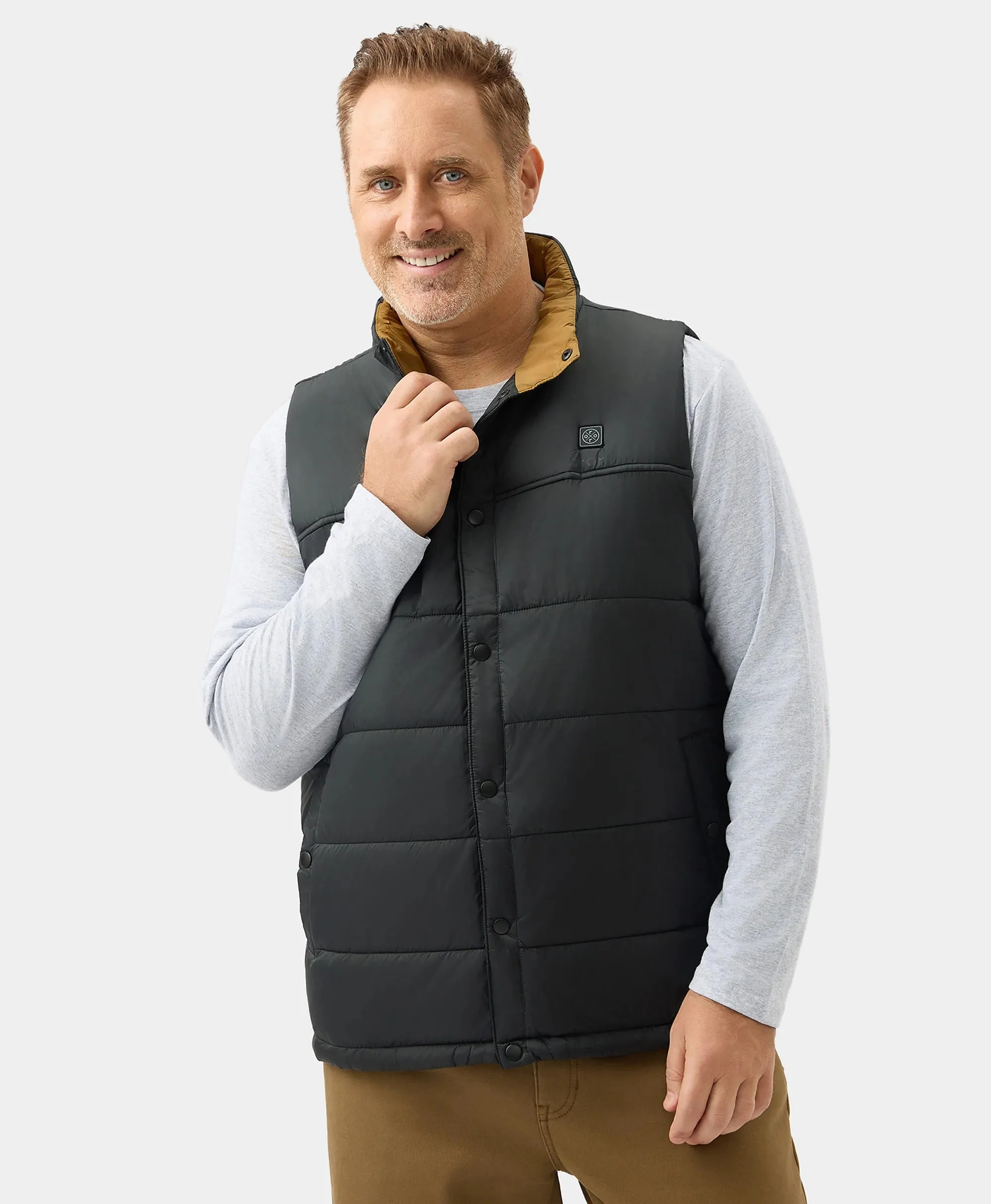 PuffLyte™ Men's Heated Lightweight Vest - Black