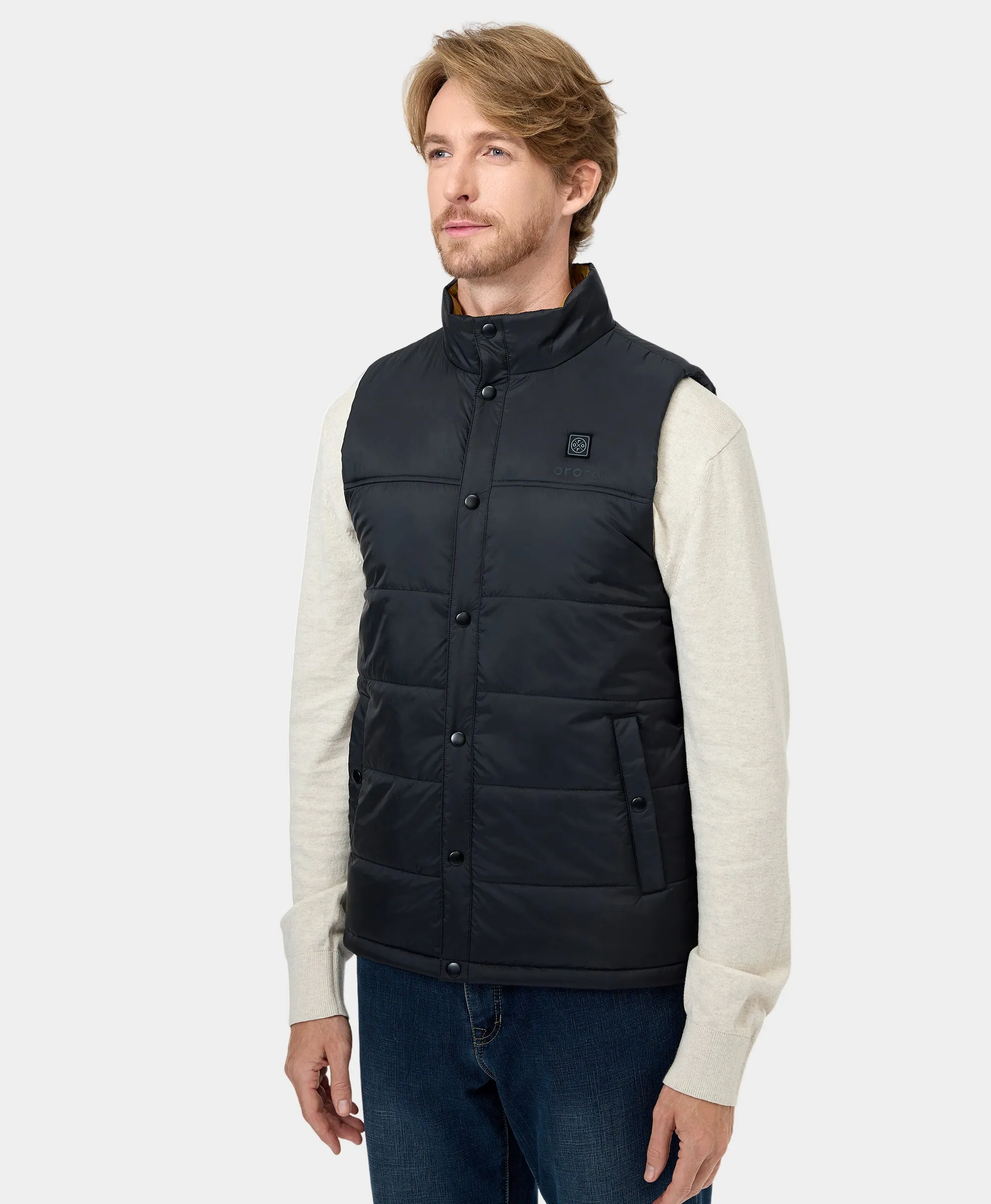 PuffLyte™ Men's Heated Lightweight Vest - Black