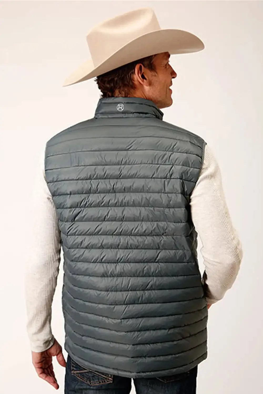 Roper 1744 Lightweight Down Vest (Sage) - Men's Vest