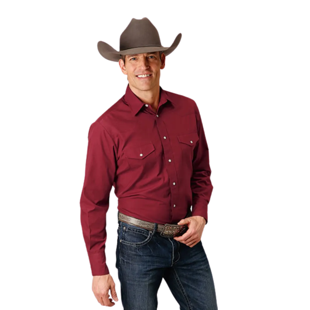 Roper Men's Deep Russet Red Shirt