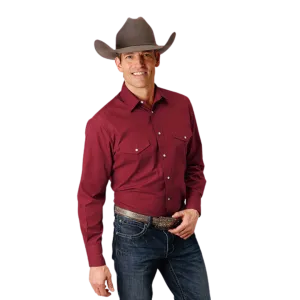 Roper Men's Deep Russet Red Shirt