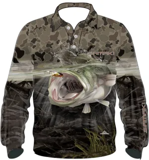 Samaki Camo Cod L/S Shirt Adults