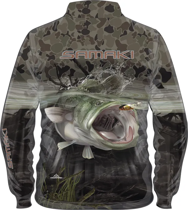 Samaki Camo Cod L/S Shirt Adults