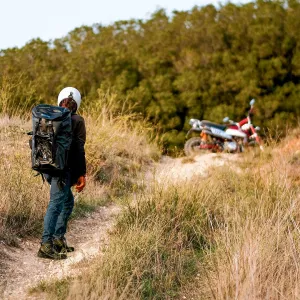 Stylmartin Vertigo Air Adventure Boot Motorcycle Boots in Mud