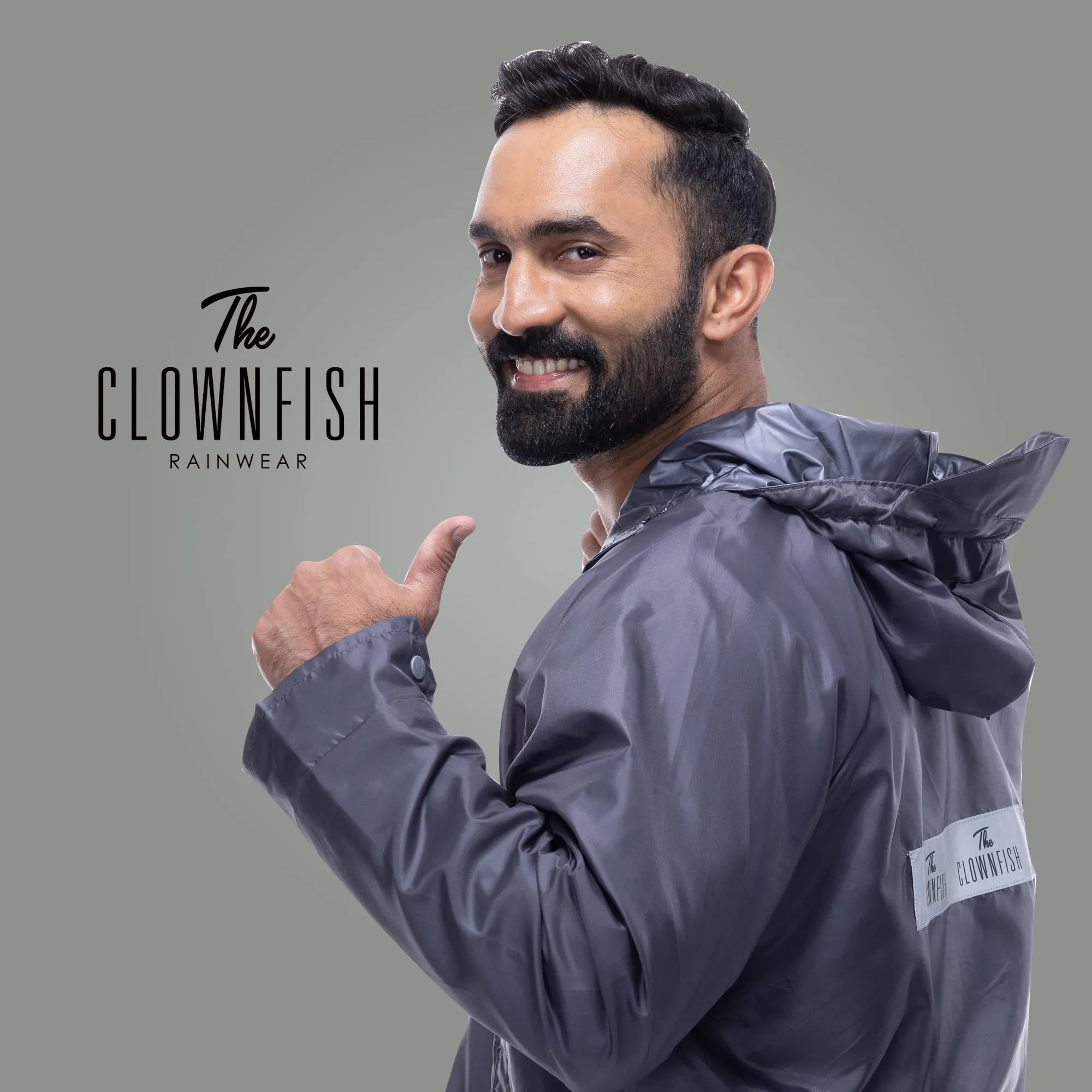 THE CLOWNFISH Rain Coat for Men Waterproof Raincoat with Pants Polyester Reversible Double Layer Rain Coat For Men Bike Rain Suit Rain Jacket Suit Inner Mobile Pocket with Storage Bag (Brown XXXL)