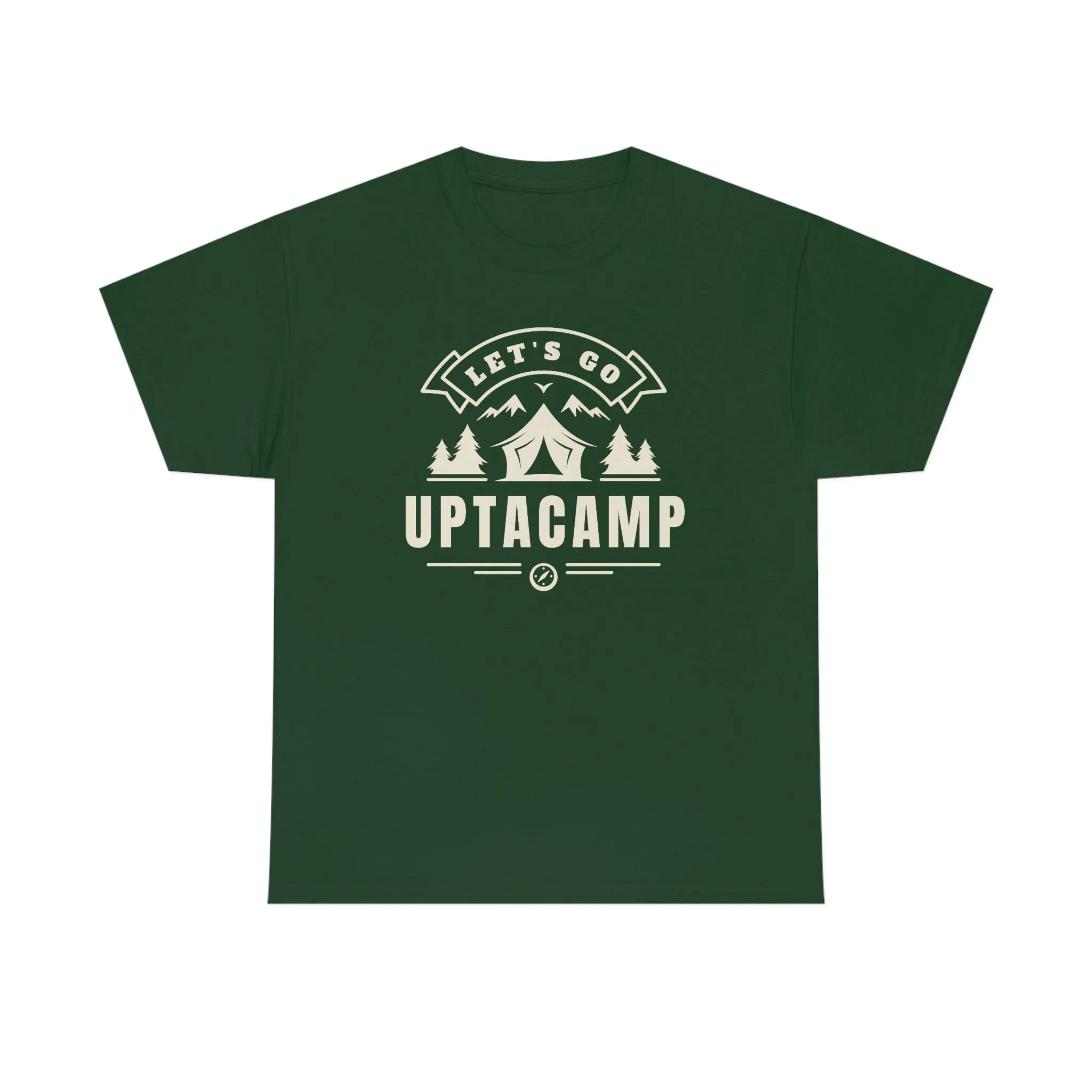 Uptacamp Camping Cotton Tee - The T-Shirt for Hikers, Backpackers and vacationers. Upta Camp for a Relaxing Time Away