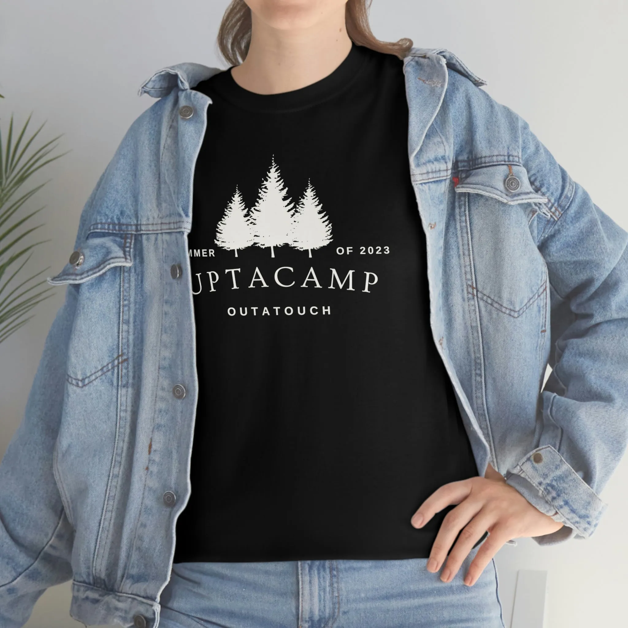 Uptacamp Outatouch Camping Cotton Tee - The T-Shirt for Hikers, Backpackers and vacationers. Upta Camp for a Relaxing Time Away