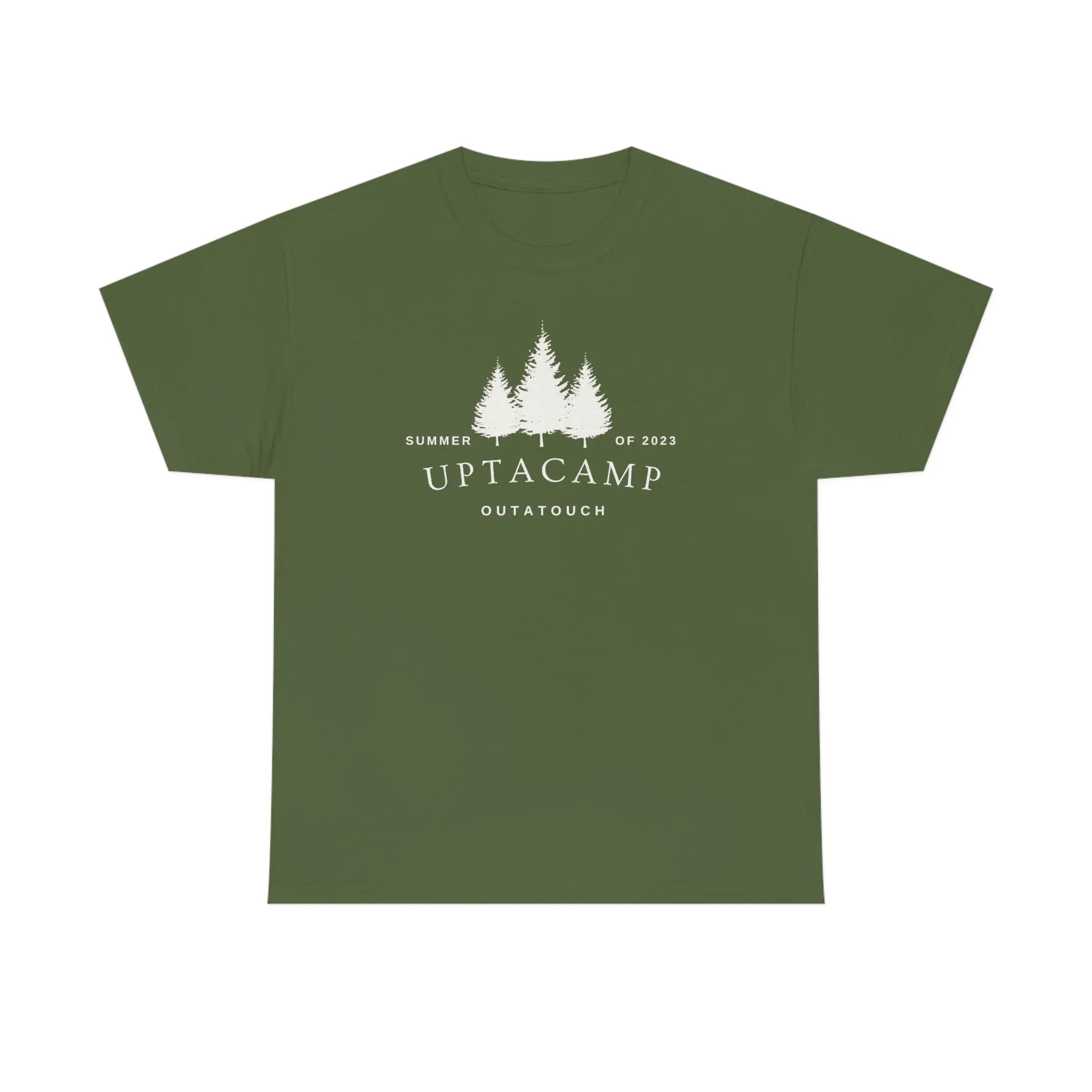 Uptacamp Outatouch Camping Cotton Tee - The T-Shirt for Hikers, Backpackers and vacationers. Upta Camp for a Relaxing Time Away