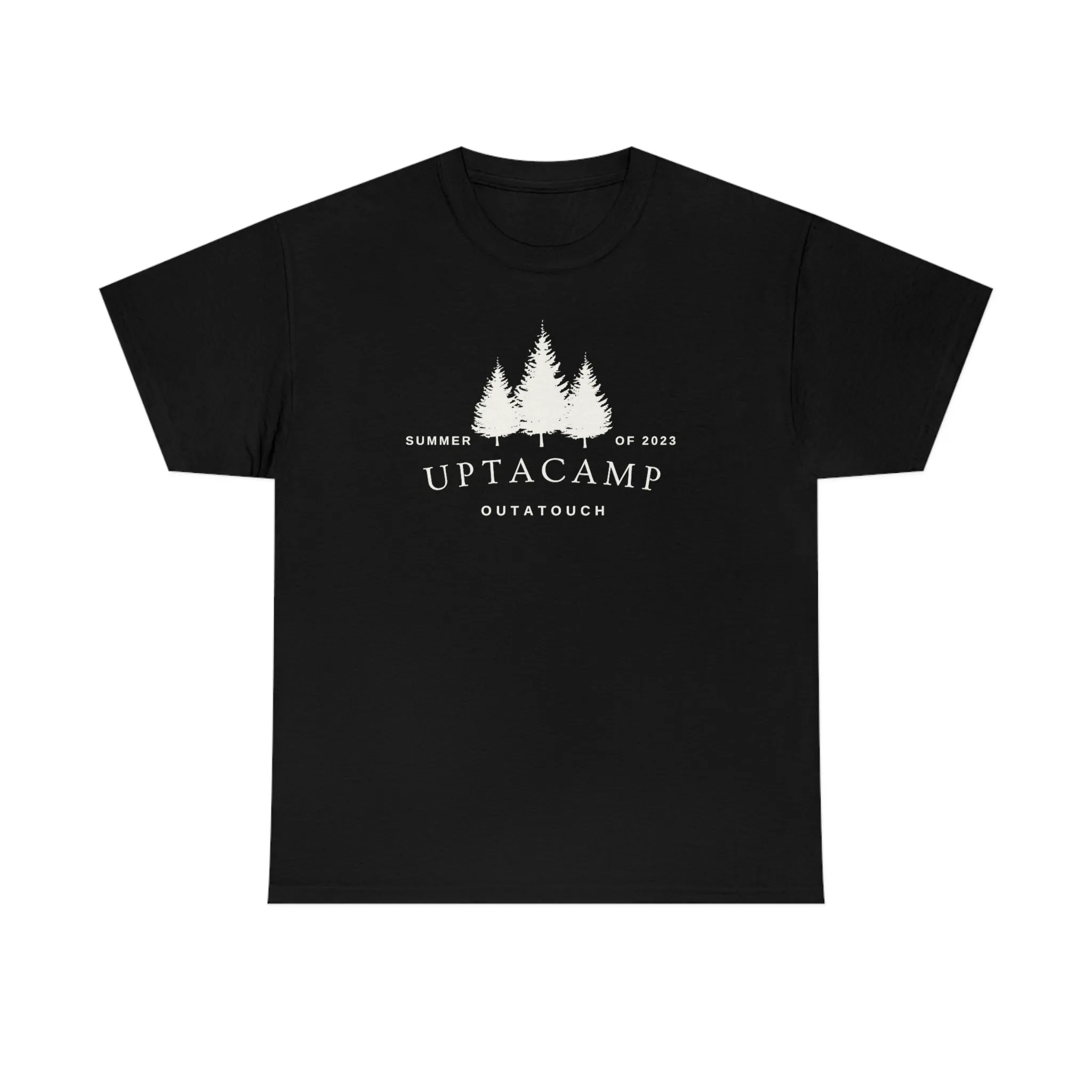 Uptacamp Outatouch Camping Cotton Tee - The T-Shirt for Hikers, Backpackers and vacationers. Upta Camp for a Relaxing Time Away